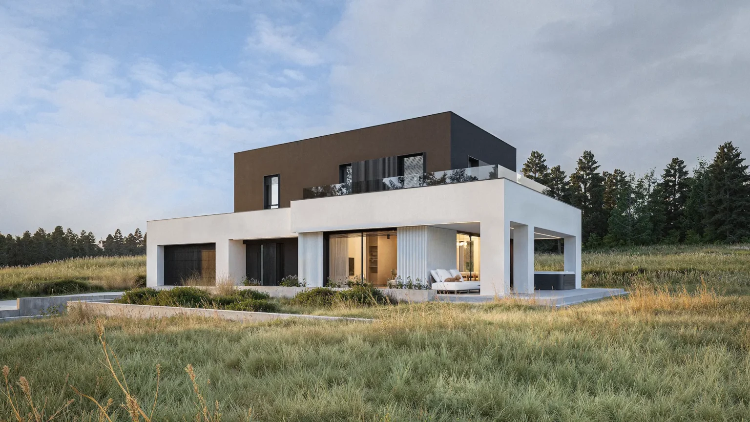 wizualizacja-architektoniczna-domu-jednorodzinnego-nowoczesna-elewacja